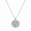 Silberfarbene Byoux-Halskette Münze (1054562)
