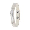 Weißes Byoux Armband mit Feder (1054710)