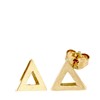 Ohrringe aus 585 Gelbgold, offenes Dreieck (1054866)