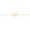 14 Karaat geelgouden armband met graveerplaat hart (1054876)