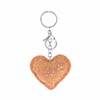 Glitter sleutelhanger hart roze (1054899)