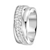 Zilveren ring breed met zirkonia (1055028)