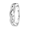 Ring aus 925 Silber, gedreht mit Zirkonia (1055035)