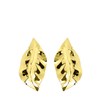 Goudkleurige bijoux oorbellen blad (1057783)