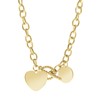 Goudkleurige bijoux kettingen met hanger hart (1057806)