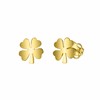 Ohrringe aus 585 Gelbgold Kleeblatt (1055229)