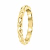 Goudkleurige bijoux ring gedraaid (1055309)