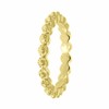 Goudkleurige bijoux ring bolletjes (1055313)