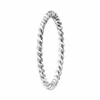 Zilverkleurige byoux ring gedraaid (1055318)