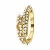 Goudkleurige byoux ring met steentjes (1055323)