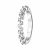 Zilverkleurige byoux ring met steentjes (1055324)