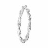 Zilverkleurige byoux ring gedraaid (1055326)