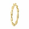 Goudkleurige byoux ring gedraaid (1055327)