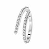 Zilverkleurige byoux ring met steentjes (1055328)