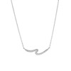 Zilveren ketting&hanger golf met zirkonia (1055490)