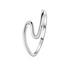 Ring aus 925 Silber, Welle (1055495)
