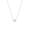 Zilveren ketting met hanger hart/infinity zirkonia (1058014)