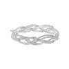 Zilverkleurige bijoux rek armband met steentjes (1058075)