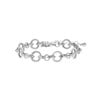 Silberfarbenes Byoux-Armband mit Jasseron-Glied (1058206)