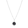 Zilveren ketting&hanger Gemstone black onyx (1058595)
