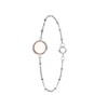 Zilveren armband Gemstone rose quartz (1058603)