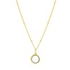 Zilveren ketting&hanger gold Gemstone moonstone (1058644)