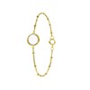 Zilveren armband gold Gemstone moonstone (1058650)