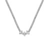 Halskette aus Edelstahl/Mesh mit Kristall (1058701)