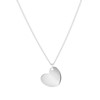 Zilveren ketting&hanger graveer hart (1055905)