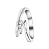 Ring, 925 Silber, matt/glänzend, mit Zirkonia (1056016)