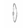 Zilverkleurige verstelbare enkelband met schelpen (1056173)