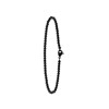 Armband aus Edelstahl, schwarz, Kugelkette (1056312)