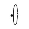 Armband aus Edelstahl, schwarz, Kugel/Scheibe (1056332)
