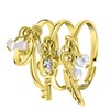 Goudkleurige bijoux ringen met bedeltjes (1056366)