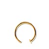 Nasenpiercing-Ring aus vergoldetem Edelstahl (1056437)