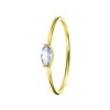 14 karaat geelgouden ring markies licht blauw (1056496)