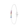 Zilveren armband bar regenboog zirkonia (1056505)