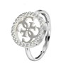 Guess stalen ring 4G kristal EQUILIBRE (1058967)