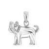 Zilveren hanger hond (1059467)