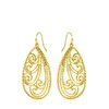 Goudkleurige bijoux oorbellen krullen (1060589)
