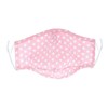 Fashion Mundmaske, rosa mit Punkten (1060622)
