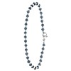 Armband, Edelstahl, mit dunkelblauen Perlen (1060735)