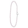 Armband, Edelstahl, mit rosafarbenen Perlen (1060747)
