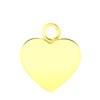 Zilveren oorbelhanger gold hart Mix&Match (1060829)