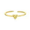 Zilveren goldplated ring Love month stone hart (1061658)