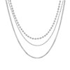 Zilverkleurige bijoux set met kettingen (1062221)