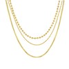 Goudkleurige bijoux set met kettingen (1062222)