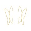 Goudkleurige bijoux oorbellen vlinder (1062234)