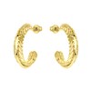 Goudkleurige bijoux oorbellen rond (1062250)