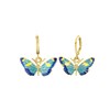 Goudkleurige bijoux oorbellen met vlinder (1062293)